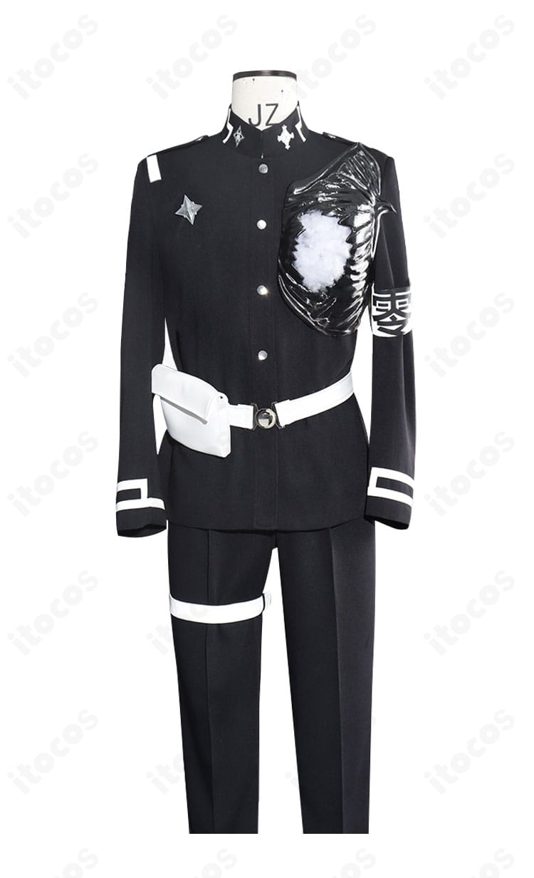 澄野拓海 特防隊 戦闘服コスプレ 正面全体。胸当て・ベルト位置・ライン配色を高再現したデザイン。