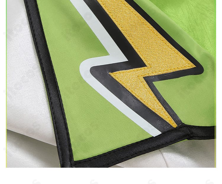 衣領の柄アップ。Switchらしい配色と柄配置の再現度を近距離で確認。