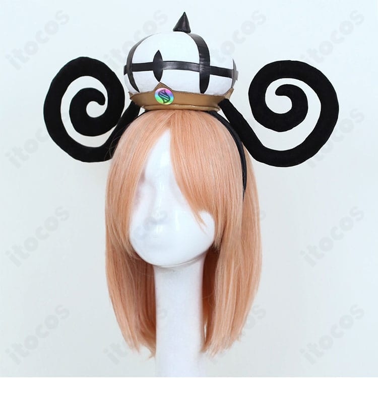 髪飾りの正面ディテール。形状とカラーバランス、クリップ基部の仕上げが分かる接写。