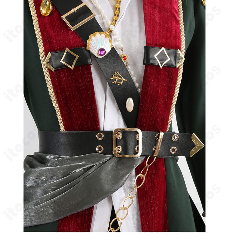 UNDEAD Velvet Ship衣装のウエストベルトと金具意匠のディテール