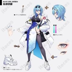 春雨麗女 通常衣装｜あおぎり高校 コスプレ 高再現・写真映え・サイズオーダー - 1枚目の画像（サムネイル）