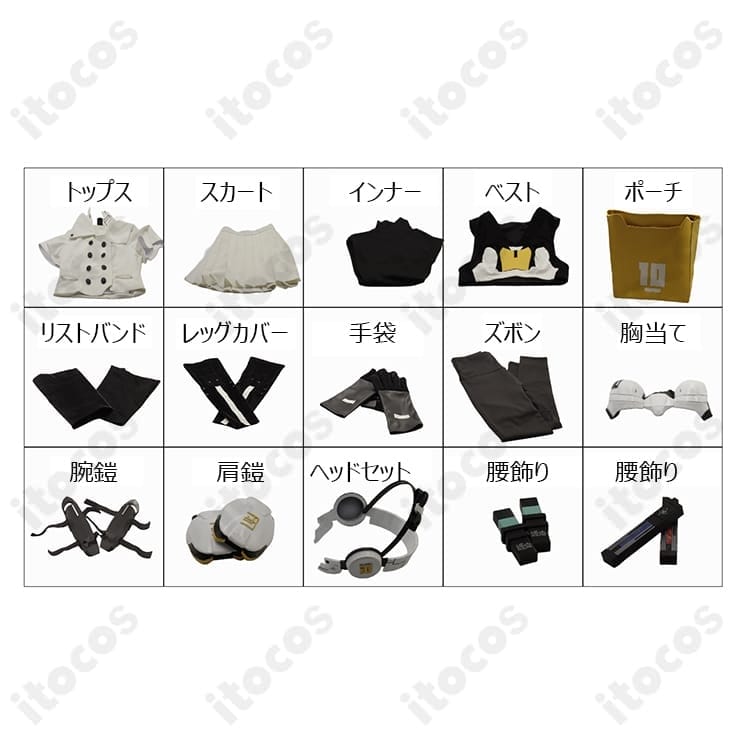 霧藤希 戦闘服コスプレ衣装｜高再現セットと快適な着用感で長時間イベント映え - 4枚目の画像