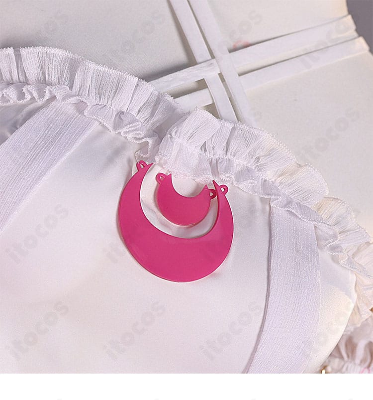 コロンビーナ フェス衣装の襟元装飾ディテール