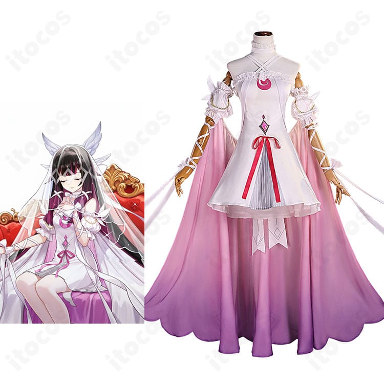 原神 コロンビーナ フェス衣装とキャラクタービジュアルの比較イメージ