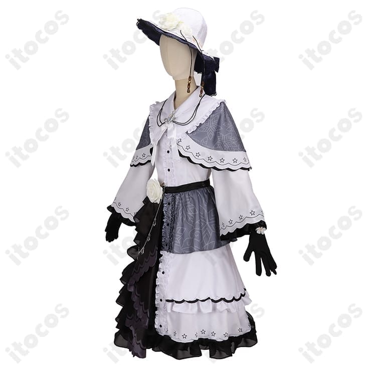 魔法少女ノ魔女裁判・月代ユキ コスプレ衣装 マントセット 高再現で撮影映え - 3枚目の画像