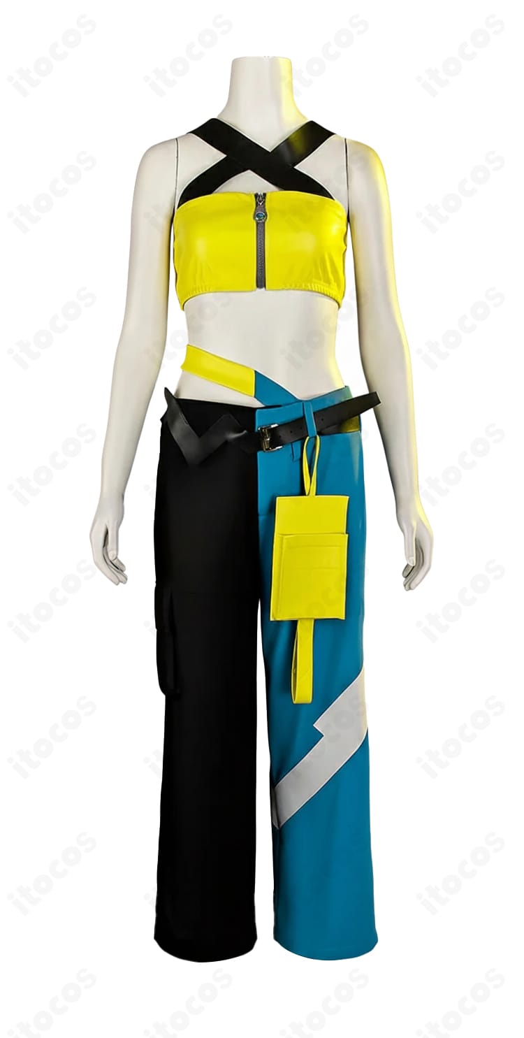 インナーのチューブトップとパンツ、腰回り装飾の正面ディスプレイ