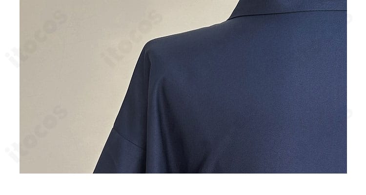 猗窩座 衣装の背肩パーツ装飾ディテールの近接写真