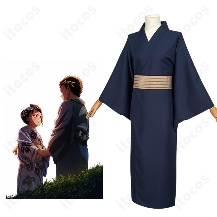 鬼滅の刃 猗窩座 通常衣装のフルセット着用イメージとキャラクター再現例