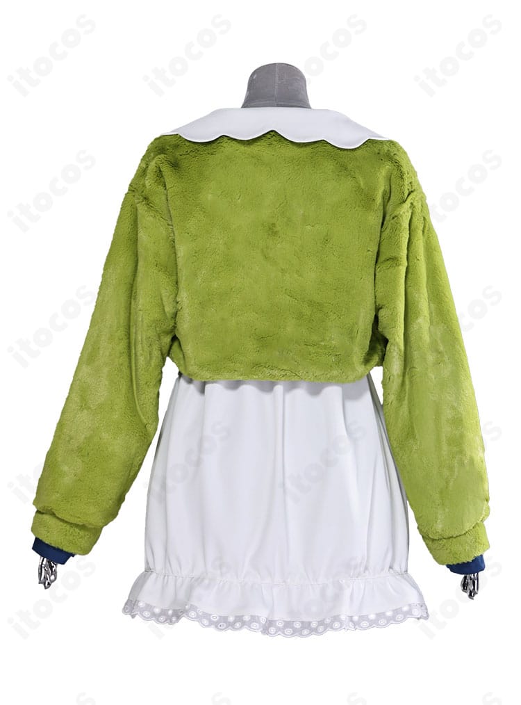 草薙寧々コスプレ衣装の背面。裾の広がりと全体バランスが分かるバックビュー。