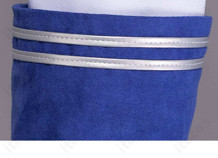 袖口装飾とカフ部分のステッチが分かるアップ