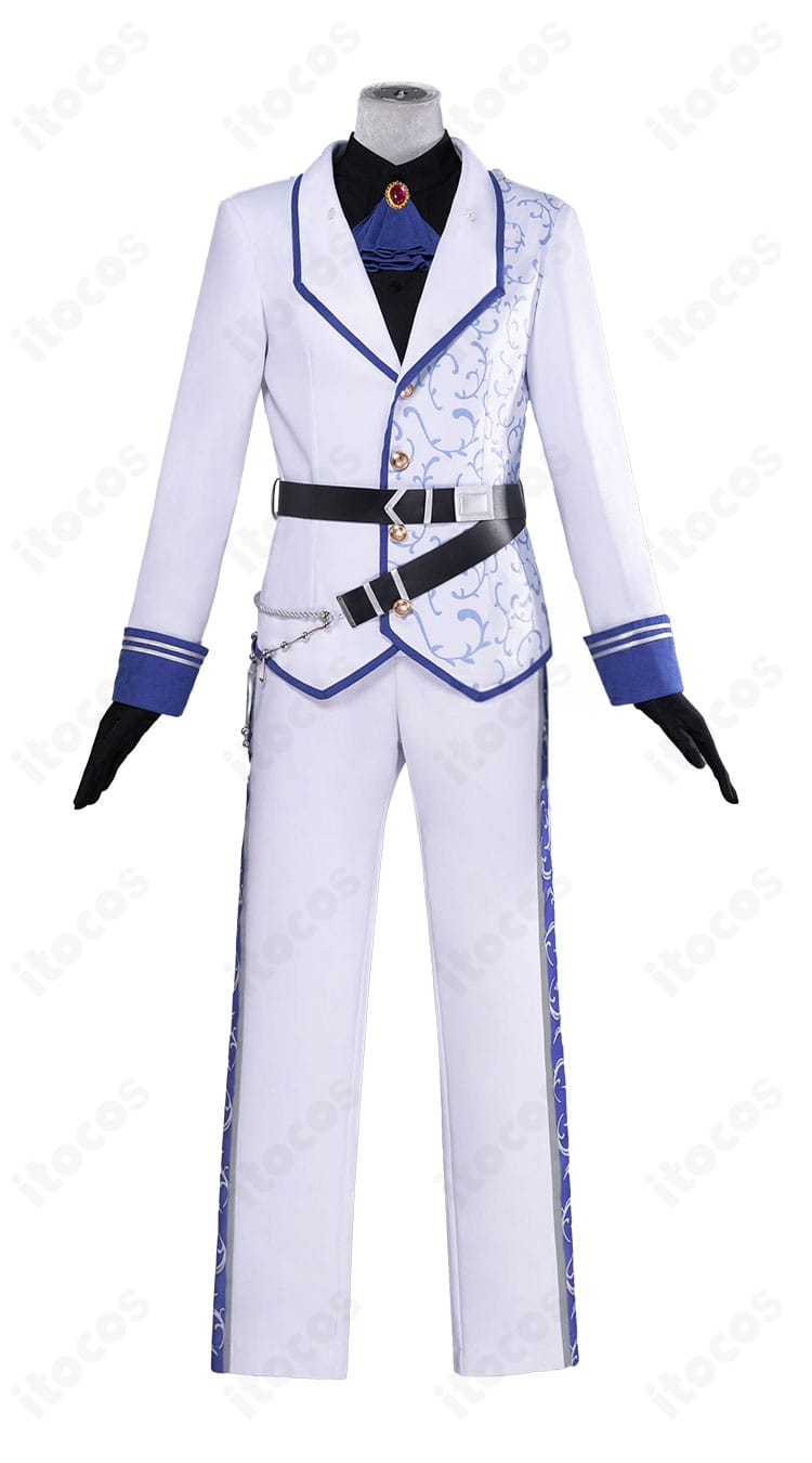 胸元と前面装飾のアップ（花飾りや装飾の配置が分かる）