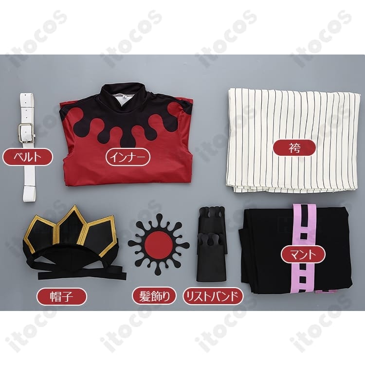 鬼滅の刃 童磨 通常衣装コスプレ 高再現で撮影映え、着心地良くイベント快適 - 5枚目の画像