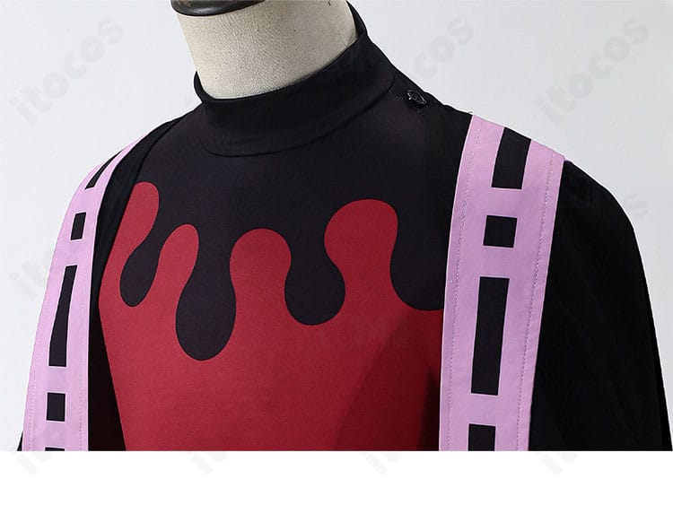 童磨 コスプレ 衣装の襟元・ネックライン装飾ディテール