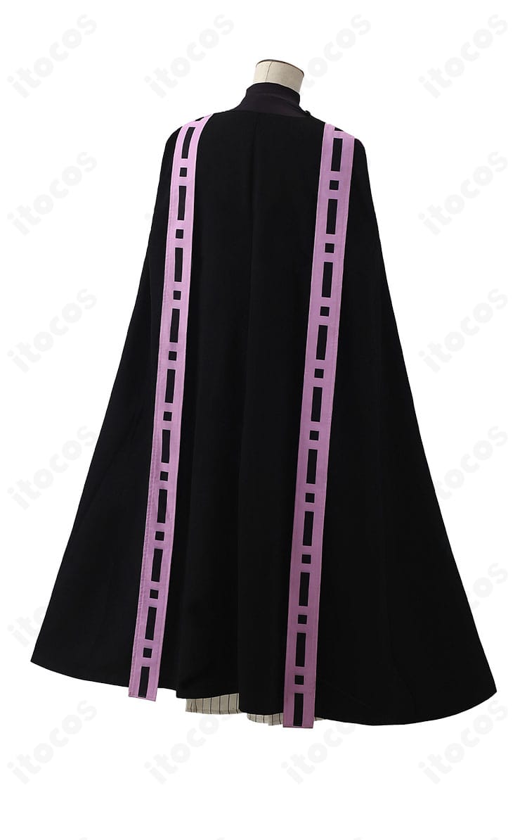 鬼滅の刃 童磨 コスプレ衣装 背面全体図（マントの丈感と裾ライン）