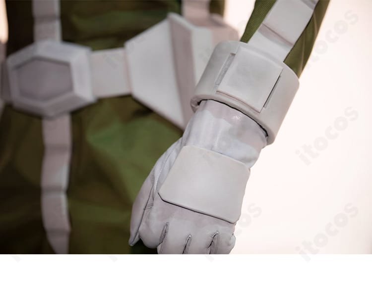 ジオン公国軍 制服の手袋装飾ディテールの接写（機動戦士ガンダム）