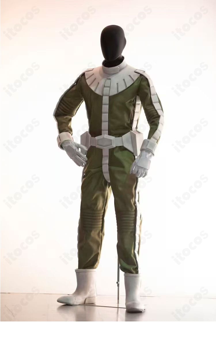 ジオン公国軍 兵士制服コスプレ衣装の正面全体図（機動戦士ガンダム）