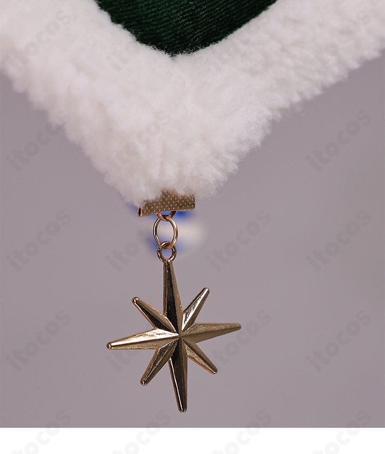 レム衣装の裾装飾ディテール。ヘムラインのカーブと飾りの配置