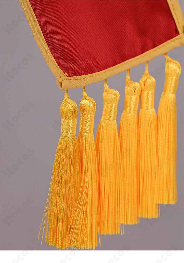 レム衣装の流蘇（タッセル）装飾のアップ。揺れ感と長さが分かる