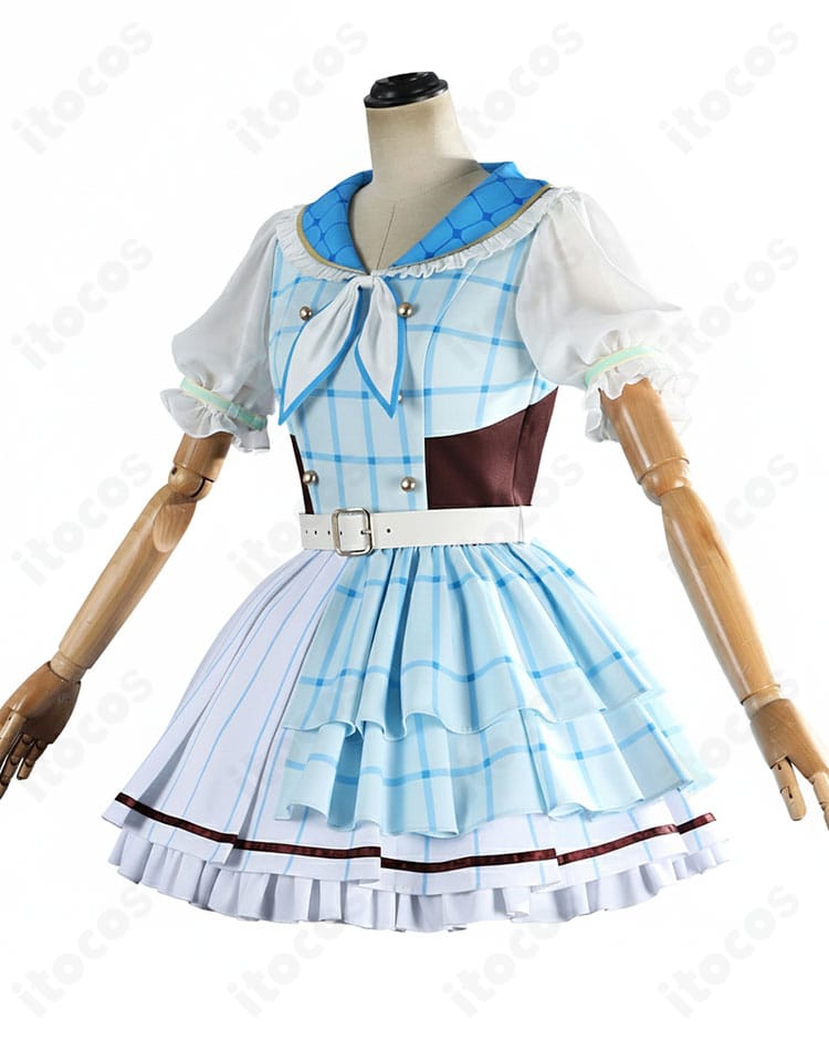 ラブライブ！サンシャイン!! 15周年記念衣装の側面ラインとスカートの広がり