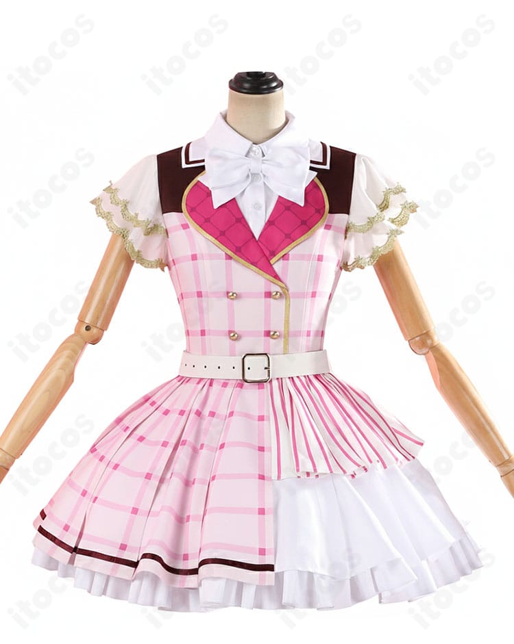 ラブライブ！μ's 共通 記念衣装のワンピース正面シルエットと配色