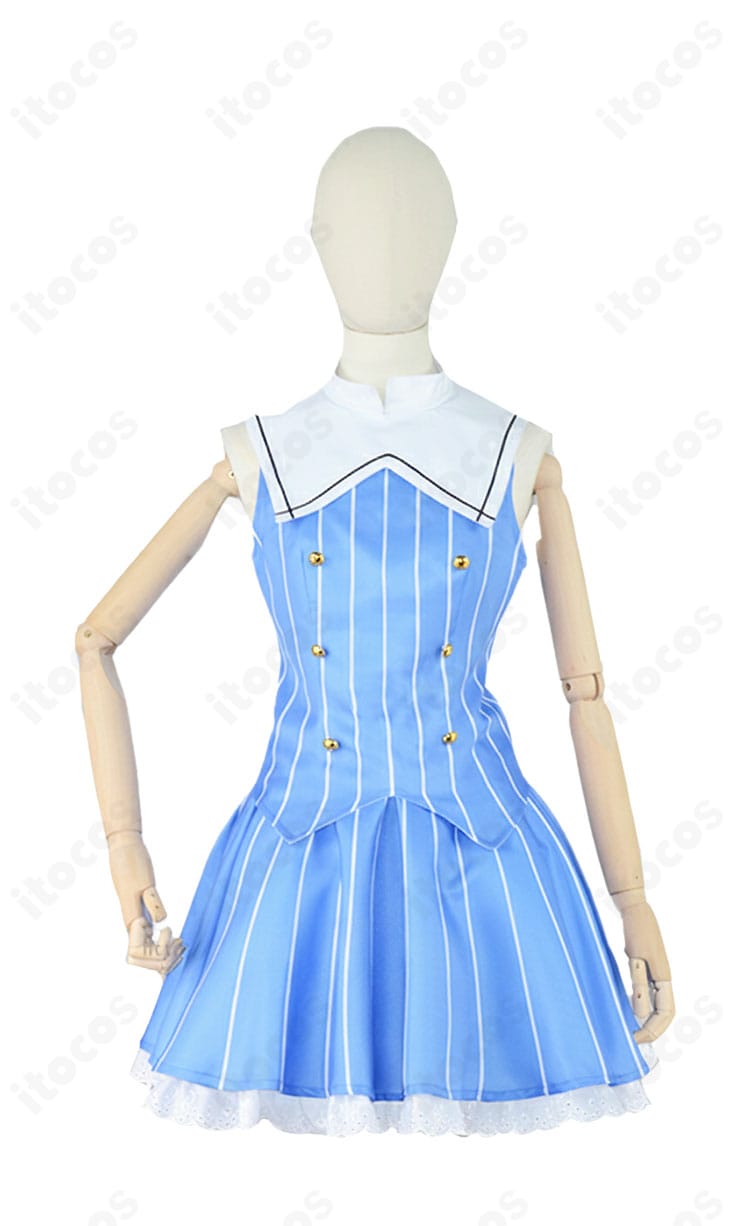 香風智乃ラビットハウス制服のスカート正面。プリーツラインと丈感のディテールが分かる画像。