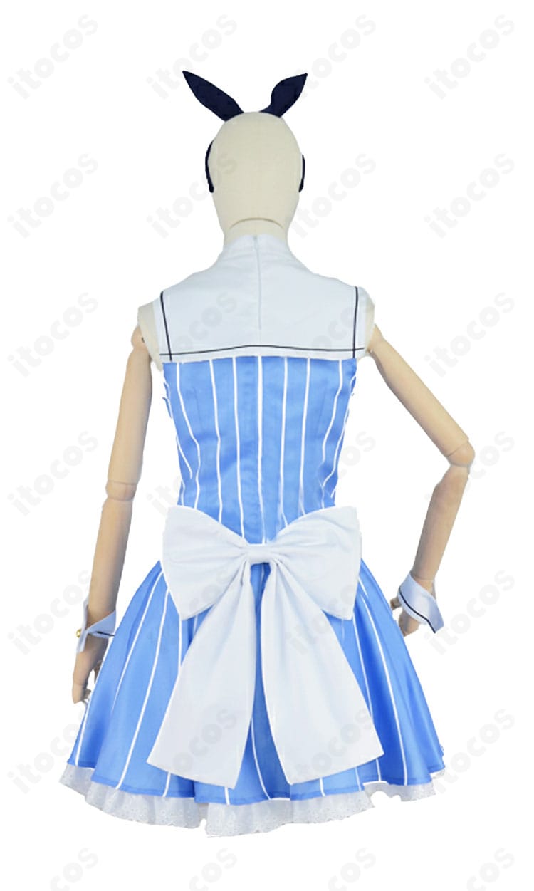 香風智乃ラビットハウス制服の背面。背部の蝶結びとエプロンの形状を示す商品画像。