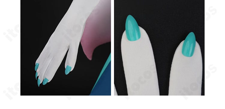 手袋の装飾ディテール。甲部分の意匠と縫製