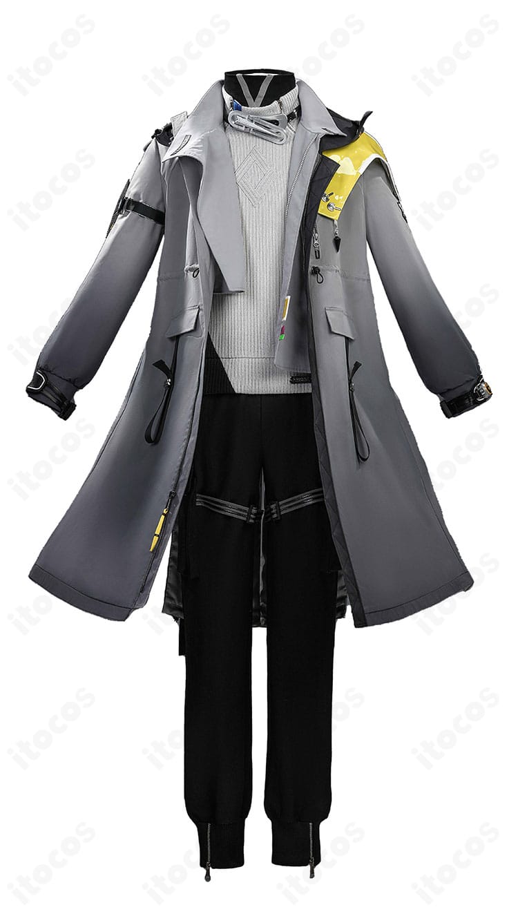 管理人（男性）コスプレのコートとレイヤードを正面から確認できる商品画像