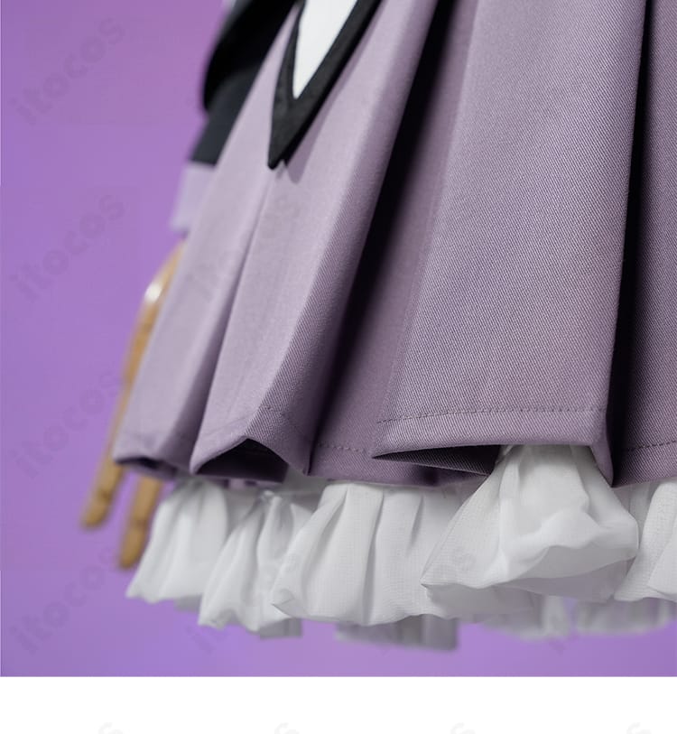 暁美ほむら 衣装のスカート裾デザインと質感ディテール