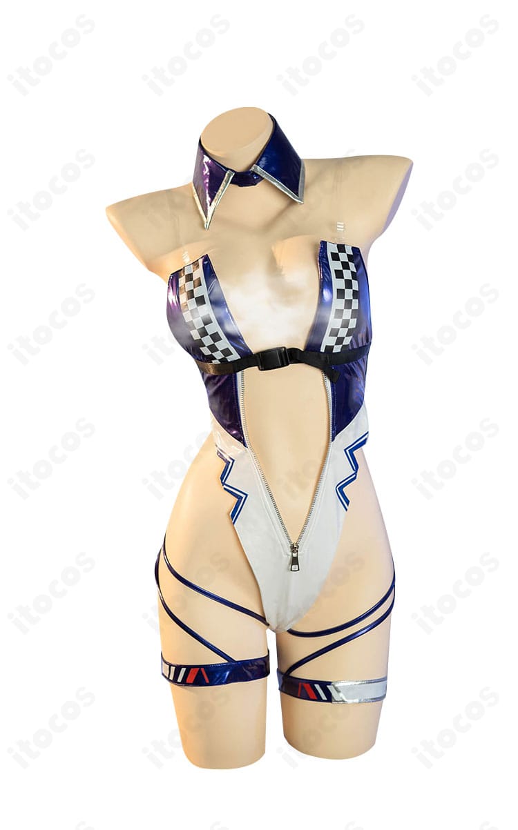 エセックス スタートライン・スプラッシュ コスプレ衣装の正面全体像（レオタードと付属品）