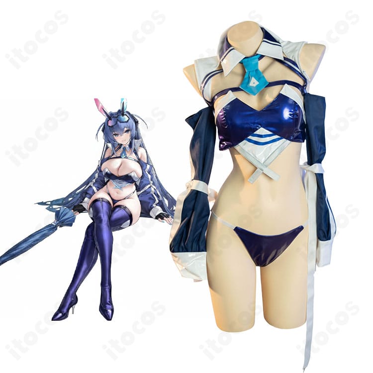 アズールレーン ニュージャージー ブラック・プレリュード衣装を着用した全身イメージ