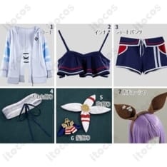ウマ娘 シュヴァルグラン 夏凪ネイビードロップ 勝負服コス 再現度と軽量設計でイベント・撮影に最適 - 7枚目の画像（サムネイル）