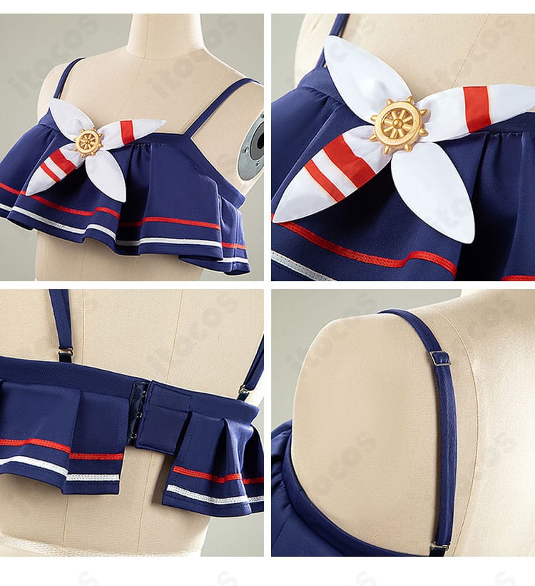 ウマ娘 シュヴァルグラン コスプレ衣装 上衣デザインと装飾の細部アップ