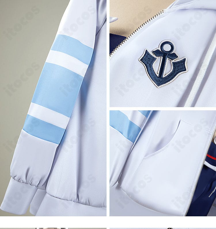 ウマ娘 シュヴァルグラン 夏凪ネイビードロップ 外套の装飾・留め具・縁取りディテール