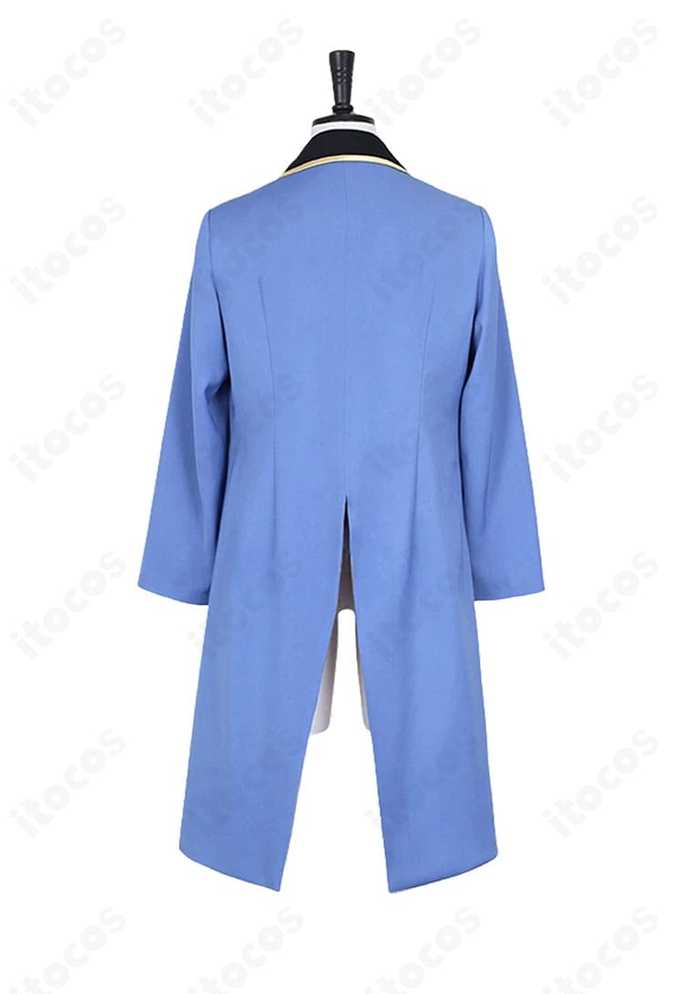 ジャック・ザ・リッパー コスプレ衣装の背面ディテール。ヨークや切り替えラインでダークな世界観を表現。