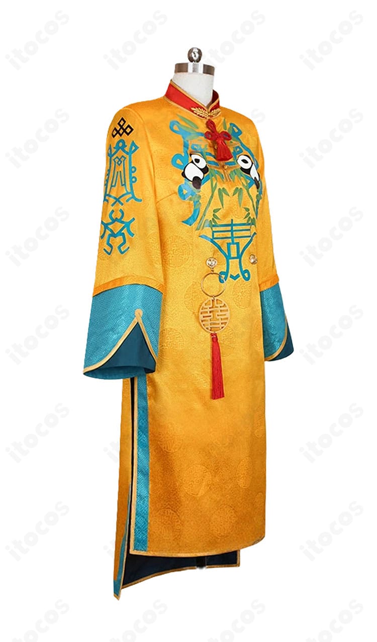 ヒプマイ 白膠木簓コスプレ衣装の側面。薄手で動きやすい設計とラインの美しさを確認できる角度。