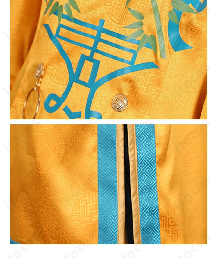 白膠木簓「あっつあつ～の大成功！」コスプレ衣装の裾とサイドスリット。動きに映える装飾とステージ向け設計を解説。