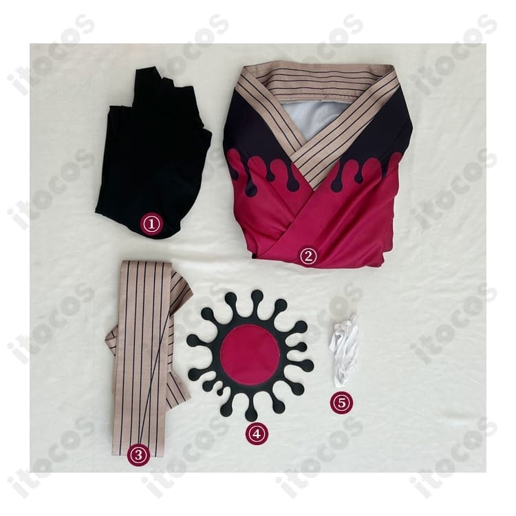 鬼滅の刃 童磨（上弦の弐）教祖着物コスプレ｜高再現×快適設計でイベント＆撮影に最適 - 4枚目の画像