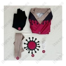 鬼滅の刃 童磨（上弦の弐）教祖着物コスプレ｜高再現×快適設計でイベント＆撮影に最適 - 4枚目の画像（サムネイル）