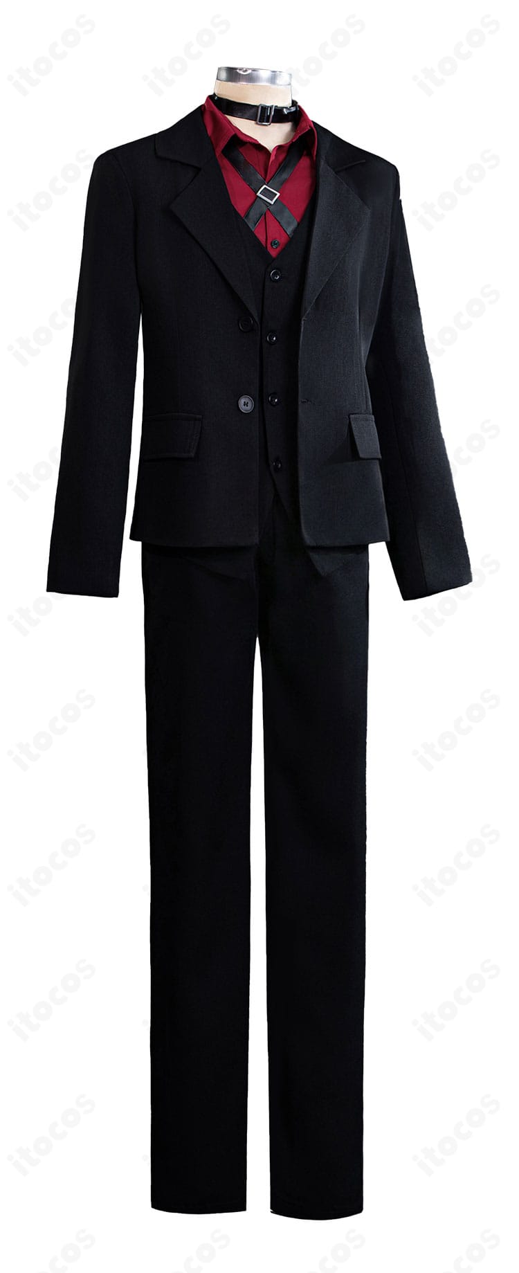 文豪ストレイドッグス BEAST 中原中也 コスプレスーツの正面全体像。コートと帽子を含む高再現シルエットを確認できます。