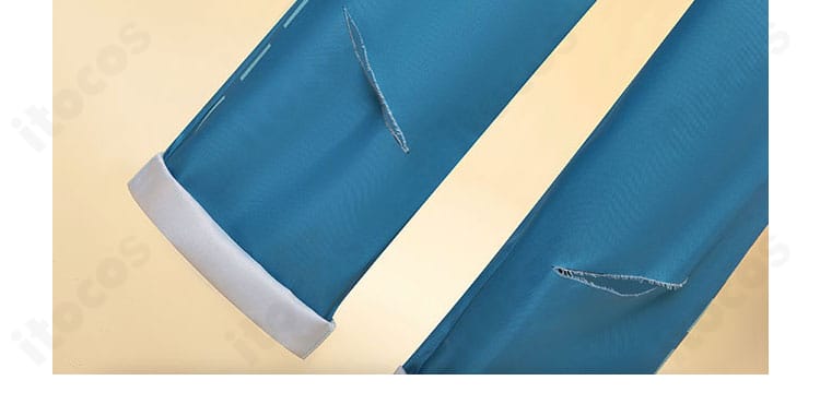 第五人格 秘密のコック コスプレ衣装のパンツ裾ディテール。縫製ラインとシルエットのバランス。