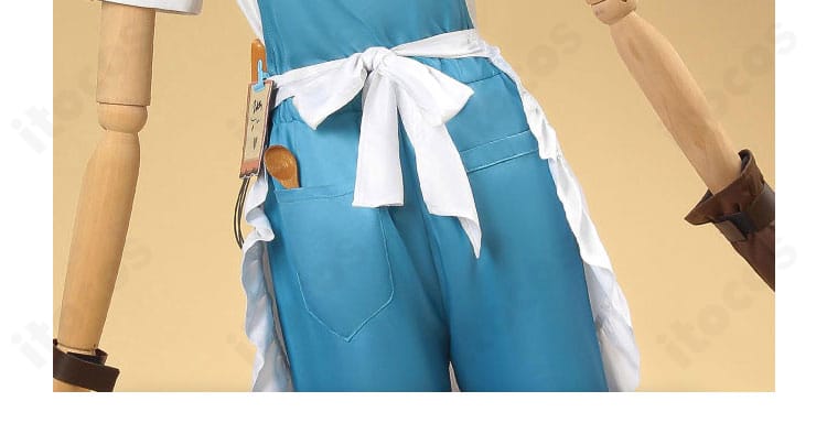 第五人格 ボンボン コスプレ衣装の背面装飾ディテール。ストラップ位置とラインを確認可能。