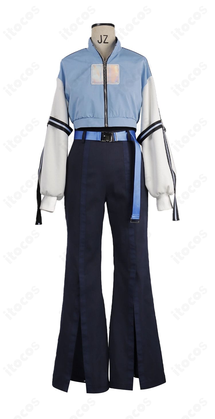 正面からの詳細。MyGO!!!!! 椎名立希『端程山』コスプレ衣装の配色と装飾を高再現で確認