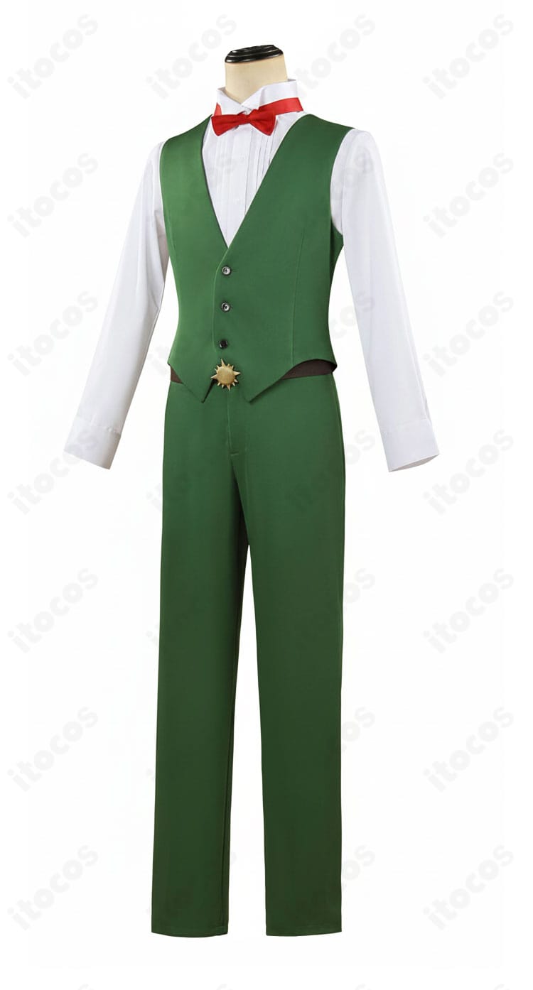 七つの大罪 エスカノール 通常衣装の側面シルエット。細身ラインとパンツのテーパード感を示す写真