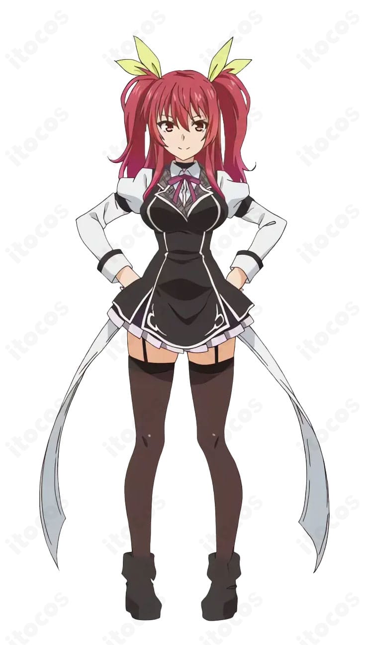 ステラ・ヴァーミリオン 破軍学園女子制服の正面全身。落第騎士の英雄譚の制服デザインを高再現したITOCOSモデルのシルエットが分かる画像