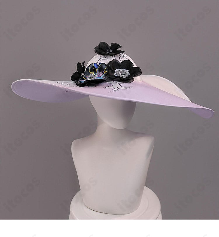 ダリア（コンスタンス）用帽子のディテール。世界観に合う装飾の質感