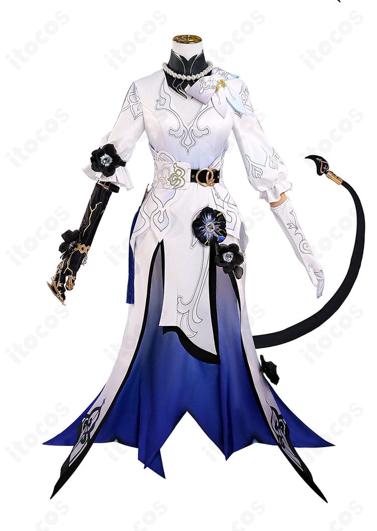 ダリア（コンスタンス）コスプレ衣装 正面全景。ワンピースと装飾の配置・再現度