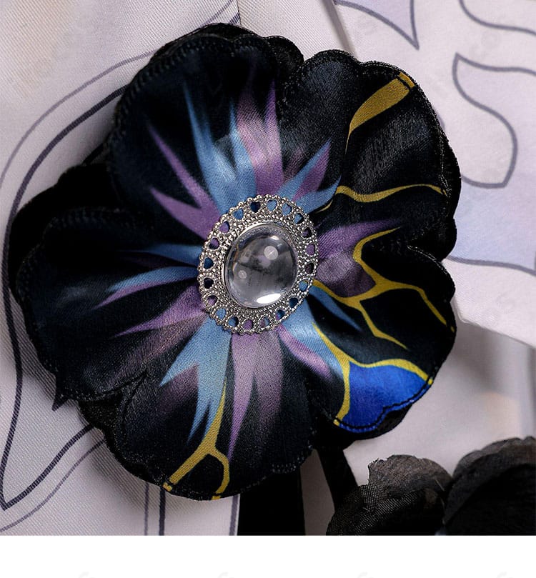 ダリア（コンスタンス）花モチーフ装飾の繊細な仕上がり