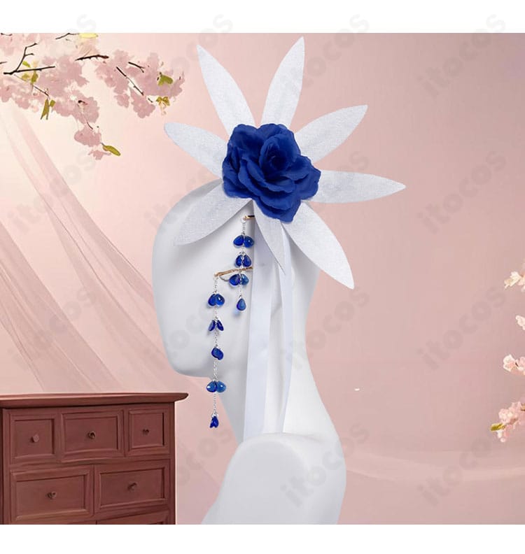 86―エイティシックス― レーナ 8.6周年記念衣装の髪飾りディテール。繊細な装飾と質感の接写