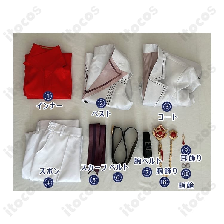 原神 タルタリヤ 原神FES フェス衣装｜高再現ディテールで着映え抜群、イベント・撮影に最適 - 4枚目の画像